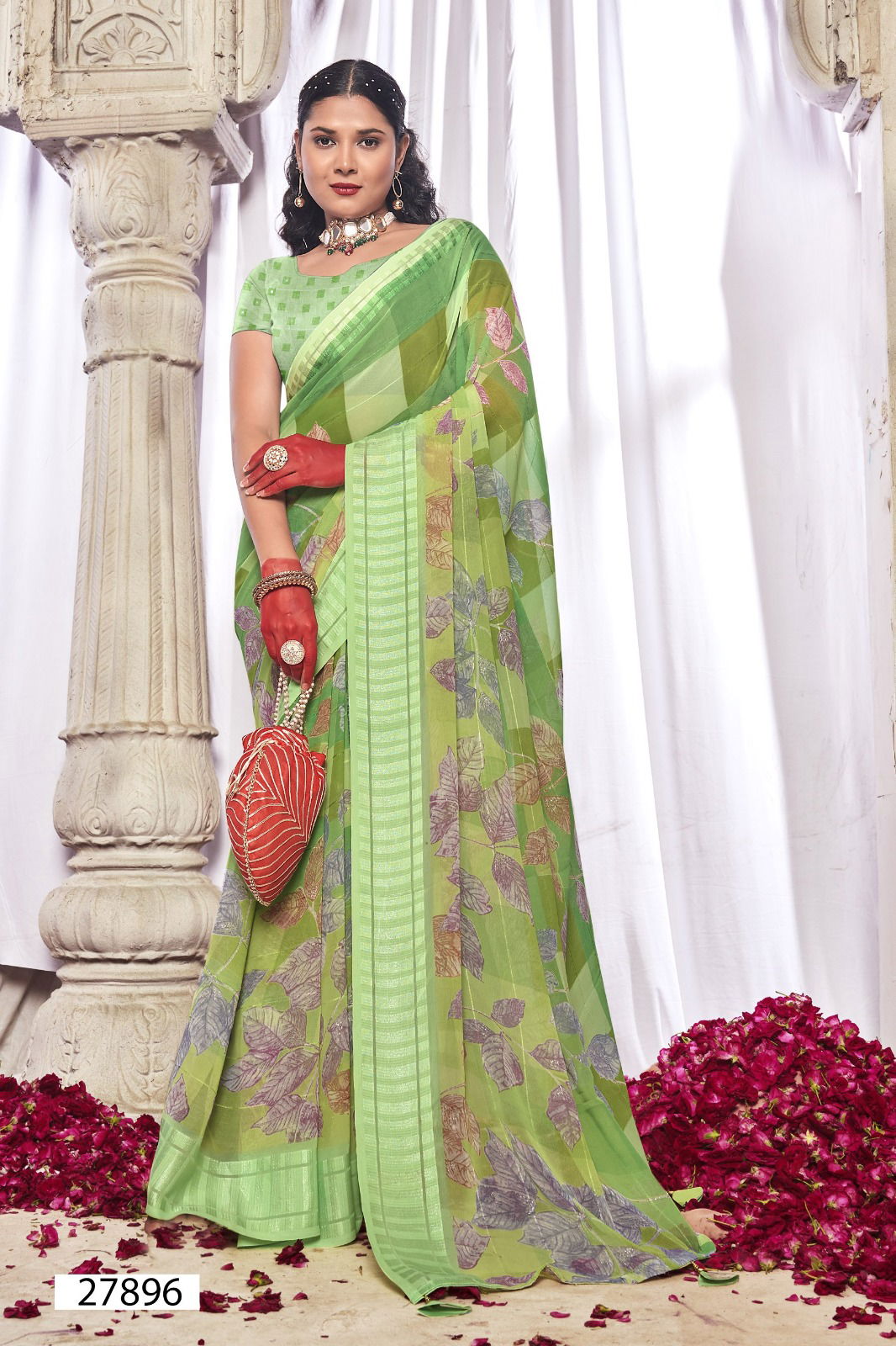 Gaurisha By Vallabhi Printed Daily Wear Georgette Sarees Wholesale Price In Surat